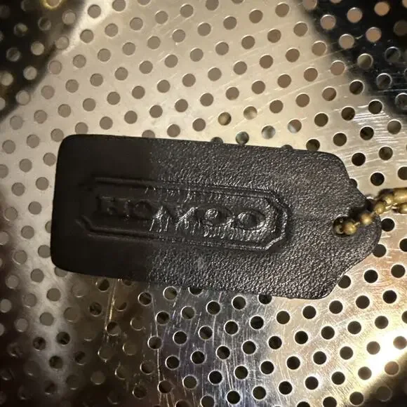 Coach Vintage Crescent Flap Turnlock Black Leather Shoulder/Crossbody Bag - Picture 8 of 16